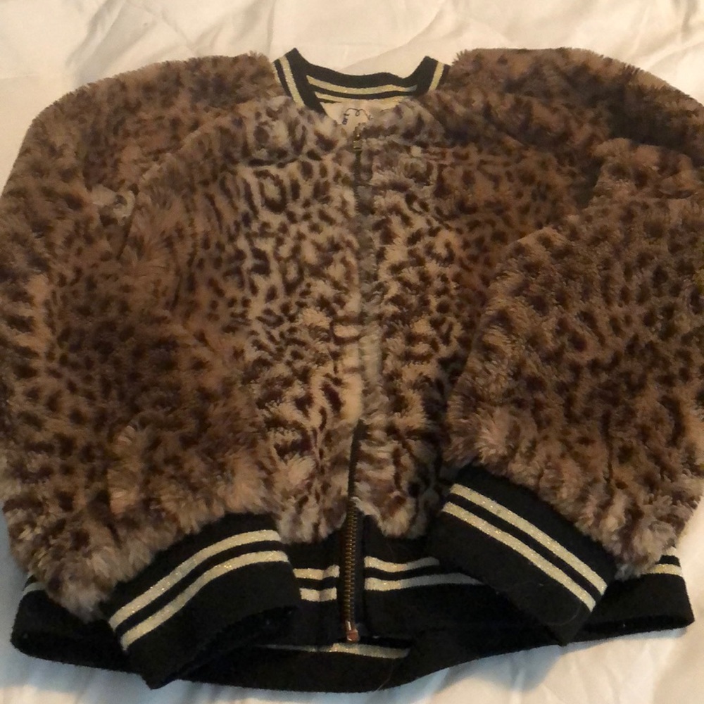 Little Girls leopard print jacket.